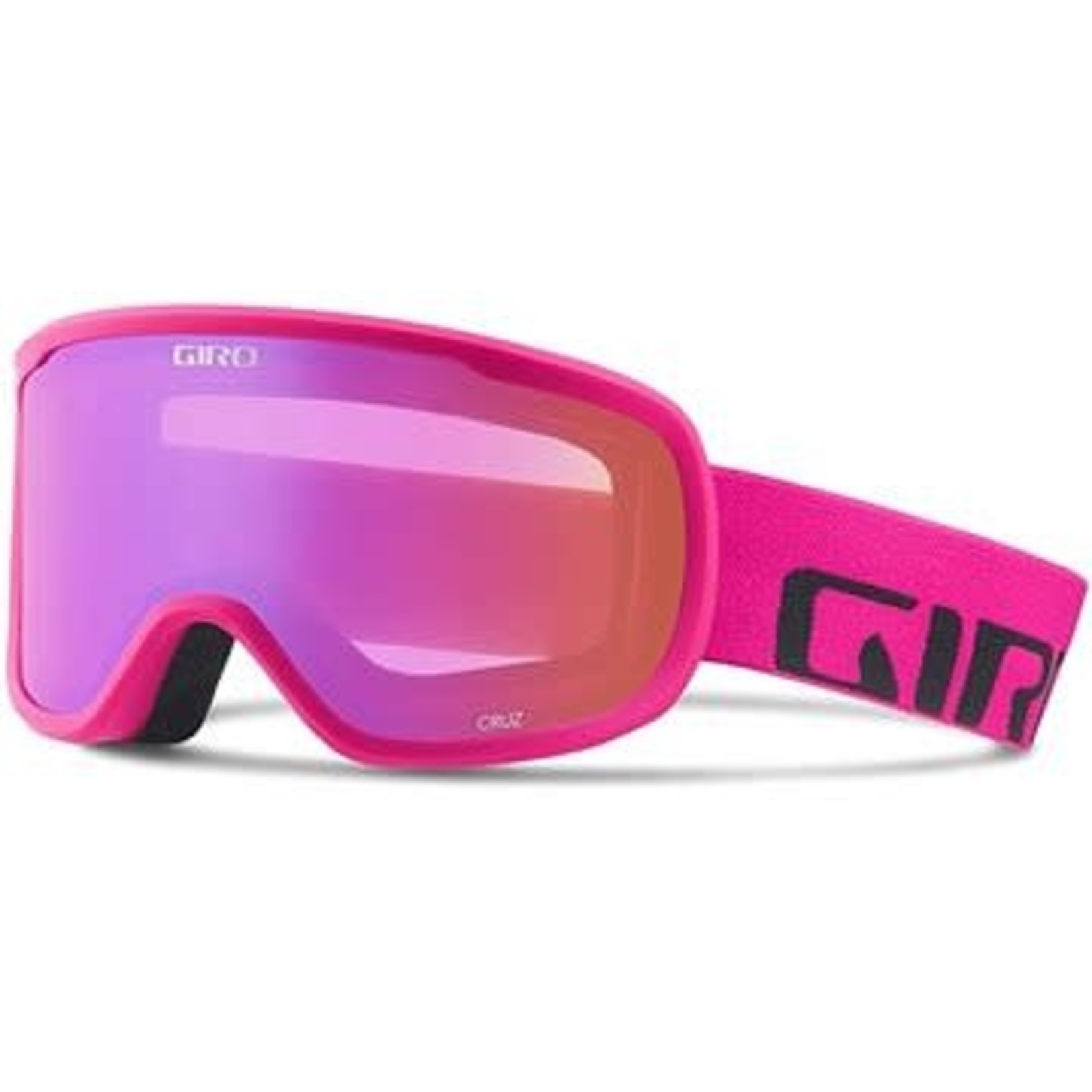 GIRO GIRO Cruz masque de ski adulte rose vif avec lentille rose ambre