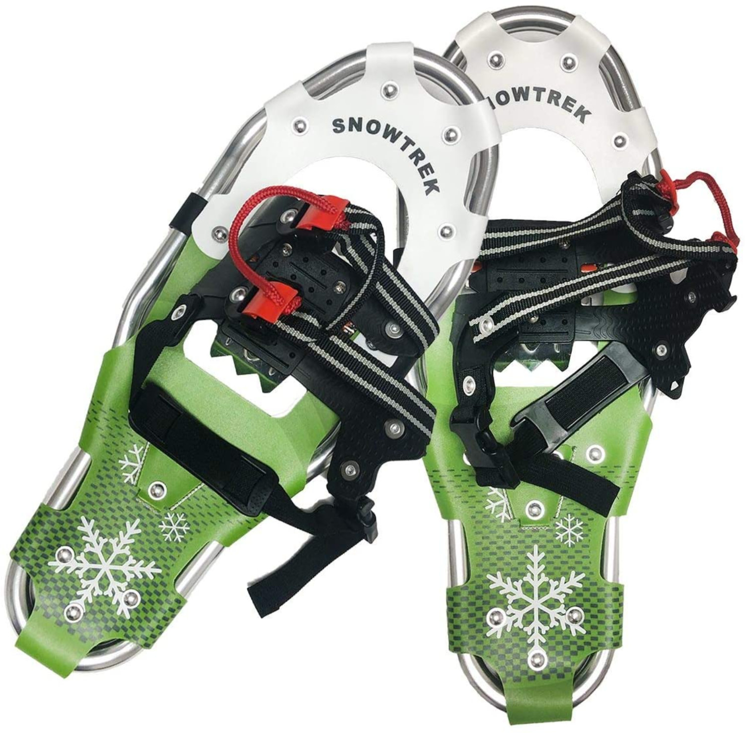 SNOWTREK SNOWTREK Raquette à Neige pour Adulte Blanc / Vert (21 pouces)