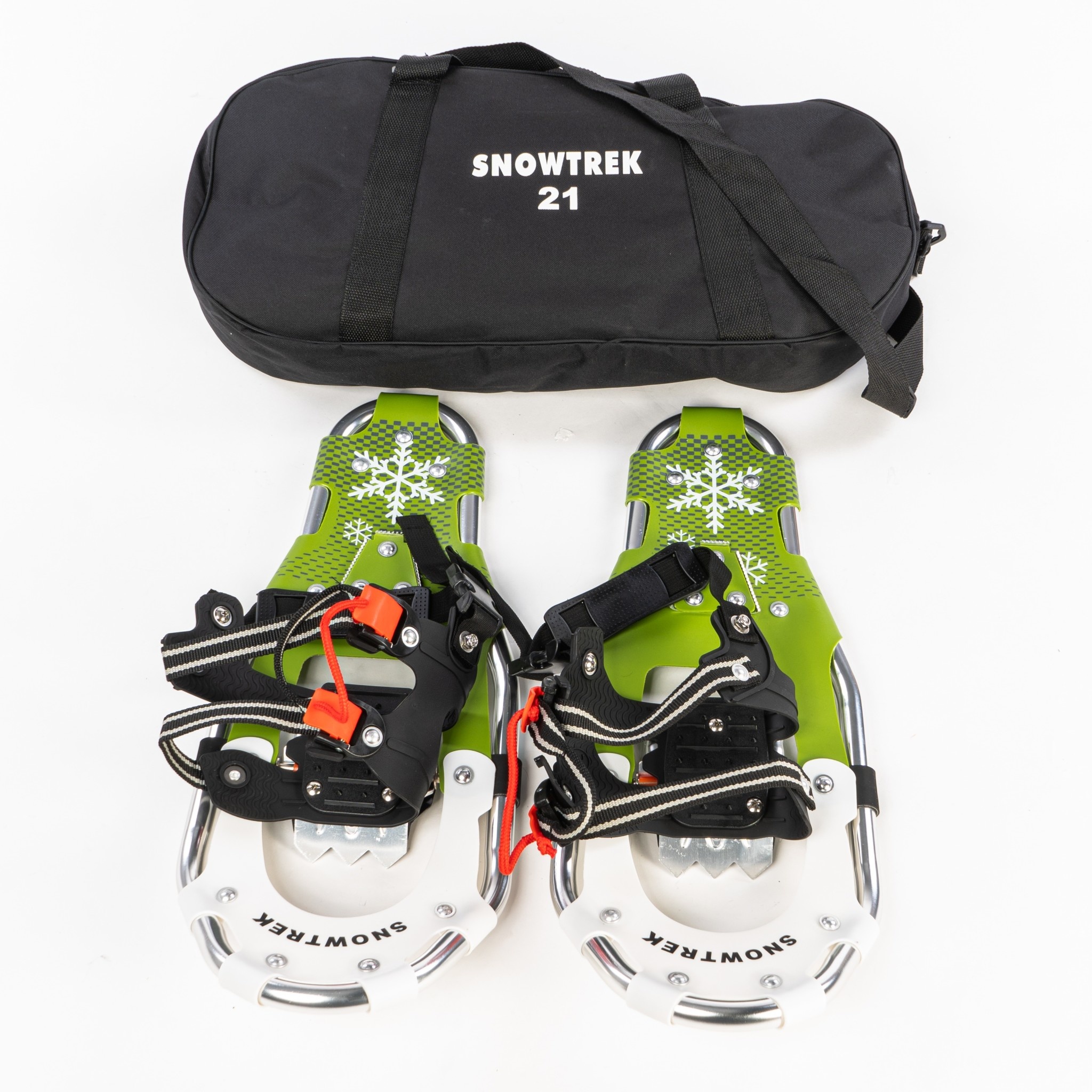 SNOWTREK SNOWTREK Raquette à Neige pour Adulte Blanc / Vert (21 pouces)