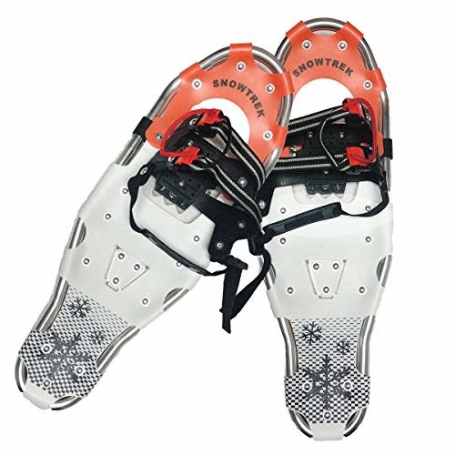SNOWTREK SNOWTREK Raquette à Neige pour Adulte Blanc / Orange (25 pouces)