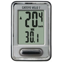 Cat Eye CATEYE Vélo 7 électronique cyclomètre avec fil Noir (7 fonctions)