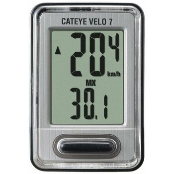 Cat Eye CATEYE Vélo 7 électronique cyclomètre avec fil Noir (7 fonctions)