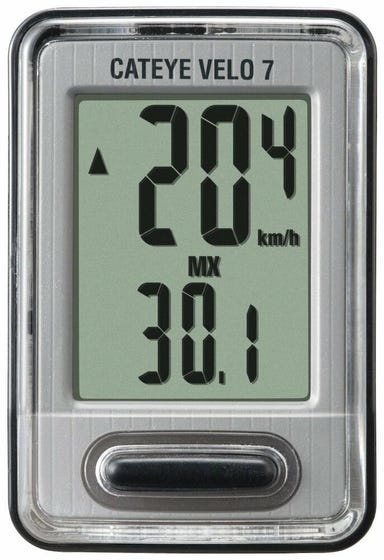 Cat Eye CATEYE Vélo 7 électronique cyclomètre avec fil Noir (7 fonctions)