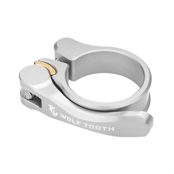 Wolf Tooth Components WOLF TOOTH components Quick Release Seatpost Clamp, Seatpost Clamp, 34.9mm, Silver