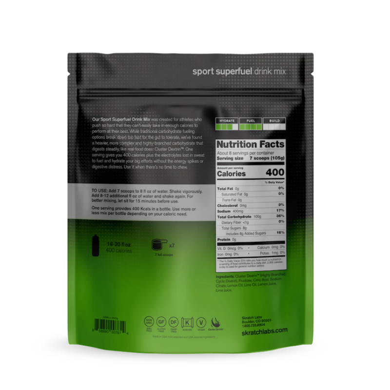 Skratch Labs SKRATCH LABS Sport mélange de boisson supercarburant 840g