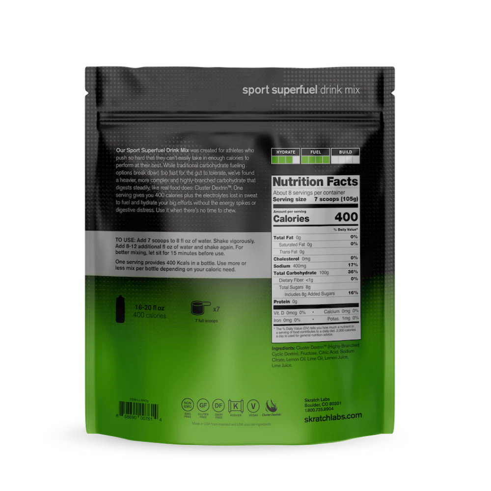 Skratch Labs SKRATCH LABS Sport mélange de boisson supercarburant 840g