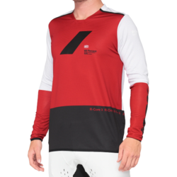 100Percent (100%) 100% R-Core-X maillot à manches longues Cerise/Noir M