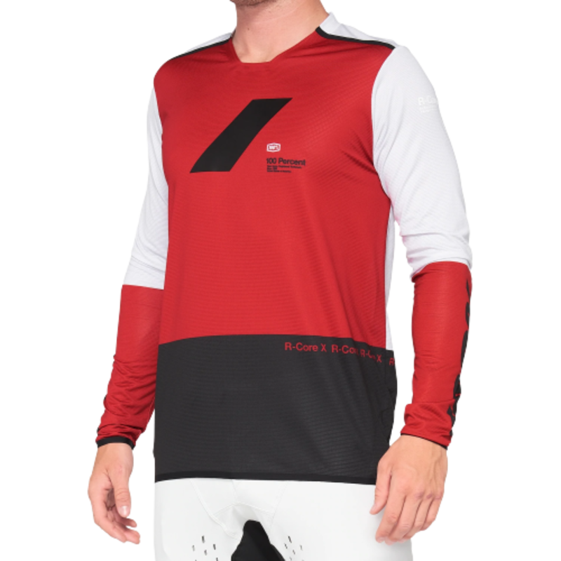 100Percent (100%) 100% R-Core-X maillot à manches longues Cerise/Noir M