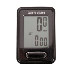 Cat Eye CAT EYE Vélo 9 cyclomètre avec fil Noir (9 fonctions)