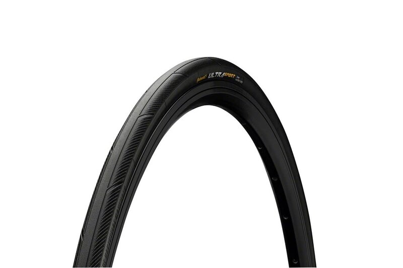 Continental CONTINENTAL Ultrasport III pneu de vélo de route (700 x 23c) tringle dure Noir
