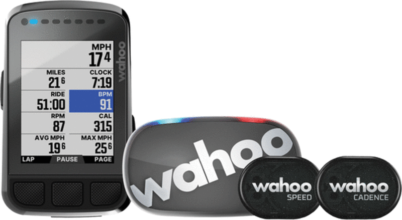 Wahoo WAHOO Elemnt Bolt V2 ensemble ordinateur GPS & capteurs cadence + vitesse &  moniteur de fréquence cardiaque