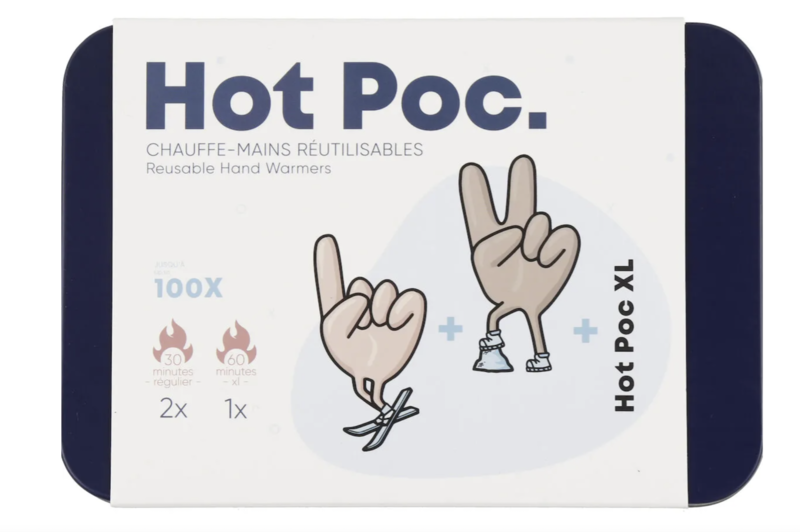 Hot Poc. HOT POC. Chauffe-Mains Réutilisables 2x format régulier + 1x formal XL accessoires de ski