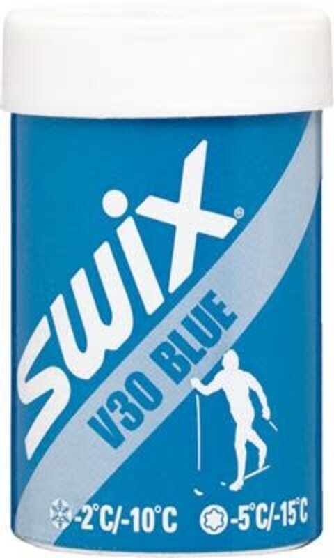 Swix SWIX V30 cire pour ski de fond (température -2 à -10 degrés) Bleu