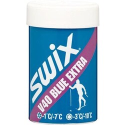 Swix SWIX V40 cire pour ski (Température de -1 à -7 degrés ) Bleu Extra