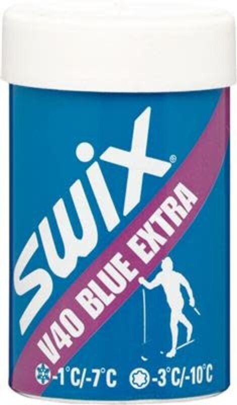 Swix SWIX V40 cire pour ski (Température de -1 à -7 degrés ) Bleu Extra