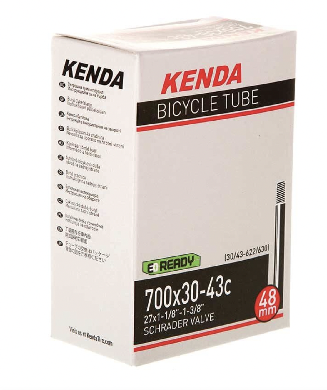 Kenda KENDA E-Ready chambre à air Schrader (700 x 30-43c (27 x 1 1/8''), 35 mm)