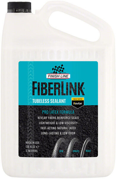 Finish Line FINISH LINE FiberLink scellant sans chambre pour pneus (1 gallon/3,78 L)