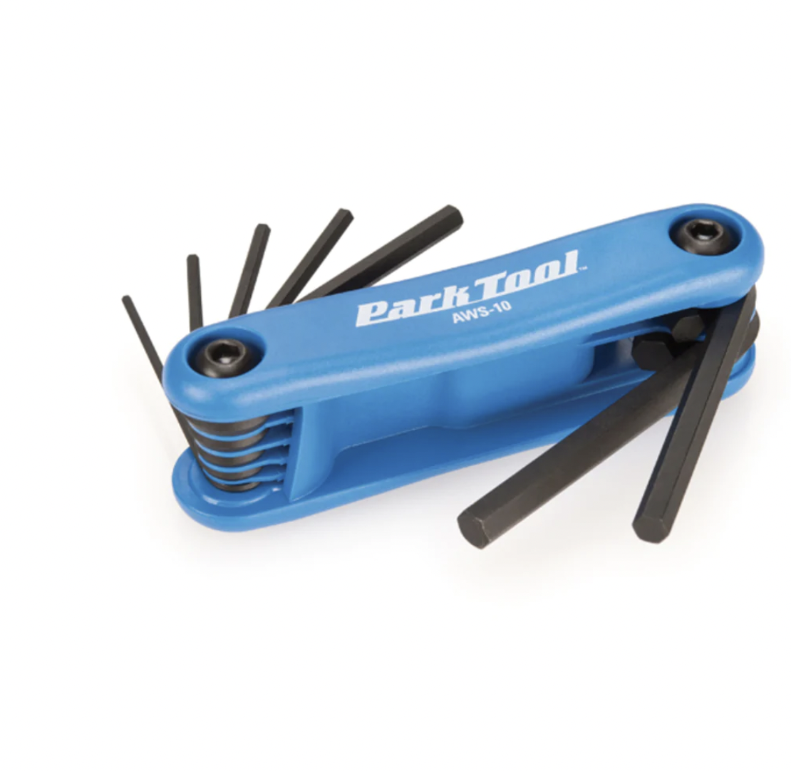Park Tool PARK TOOL AWS-10 clés hexagonales repliables (1,5 mm, 2 mm, 2,5 mm, 3 mm, 4 mm, 5 mm et 6 mm)