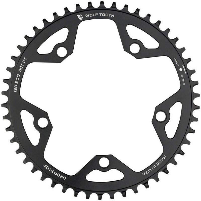 Wolf Tooth Components WOLF TOOTH 130 bcd plateau, dents: 50, vitesses: 10-12 noir