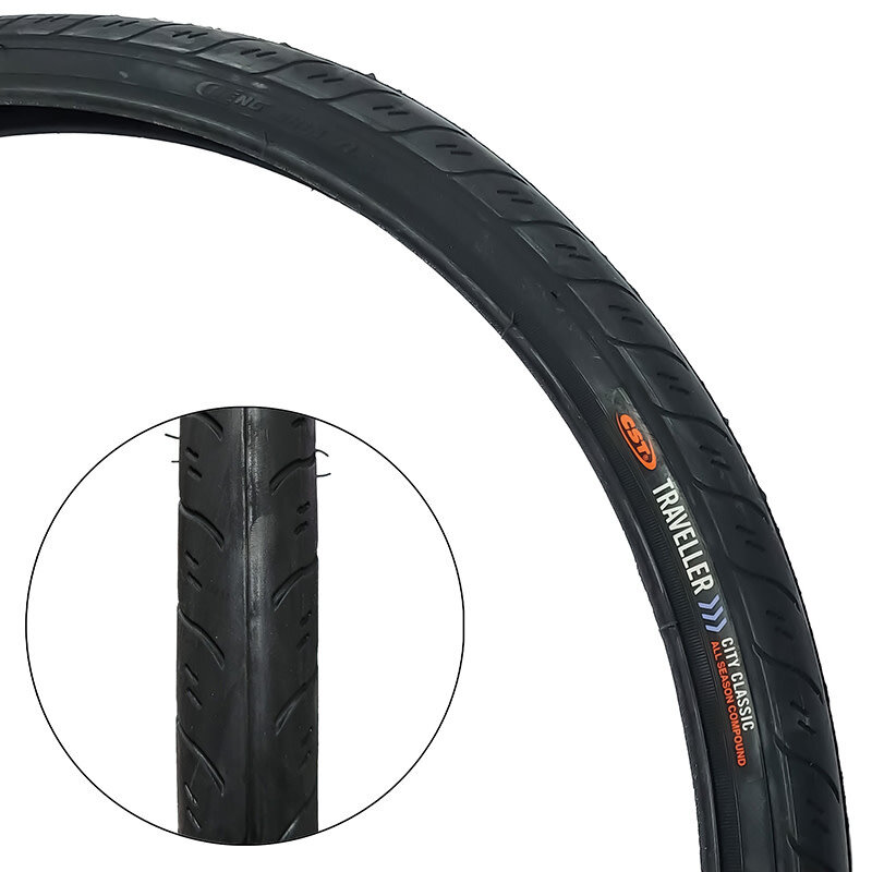 CST CST Traveller pneu de vélo de route (26 x 1,40'', 40-80 PSI) Noir