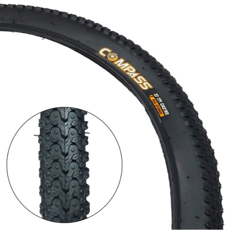COMPASS pneu de vélo junior 18x2.125 Noir