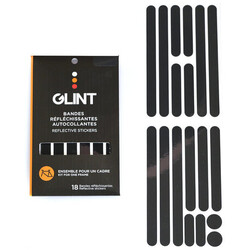 GLINT Reflective GLINT Reflective bandes adhésives et réfléchissantes (roues de 26'', 27, 5'', 29'' et 700c) Noir
