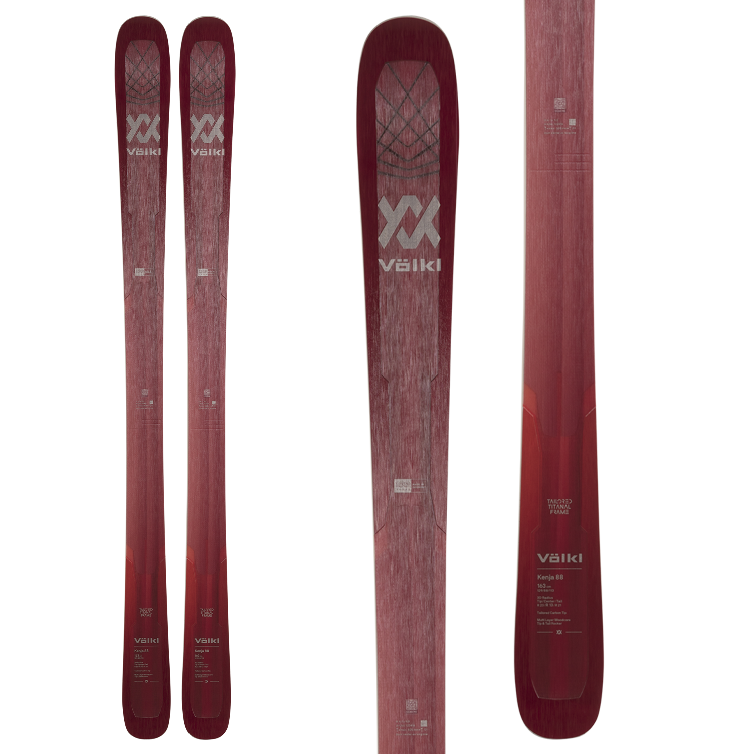 Volkl VOLKL Kenja 88 flat 2023 ski alpin pour femme