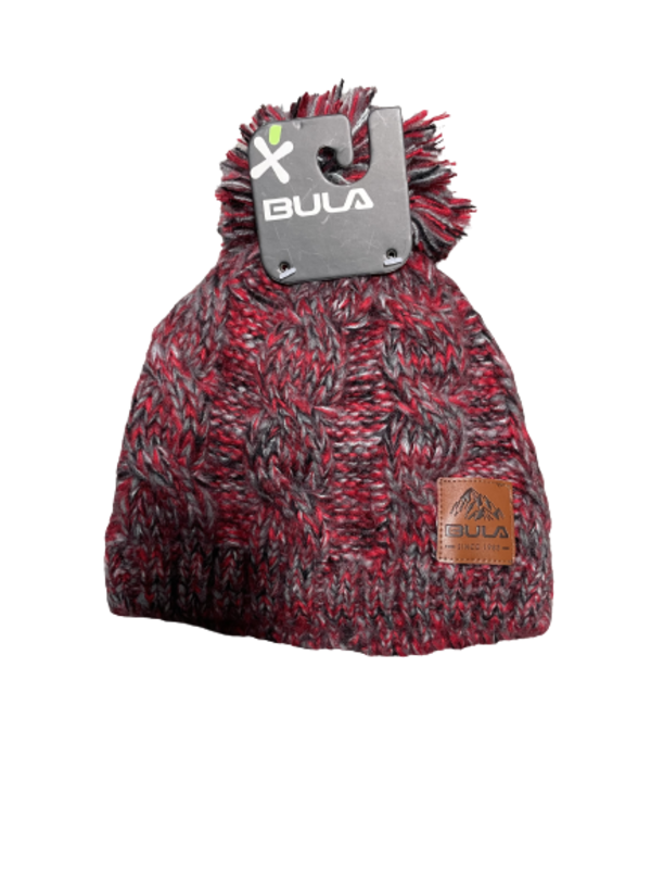 BULA BULA Soft beanie tuque Rouge avec pompon