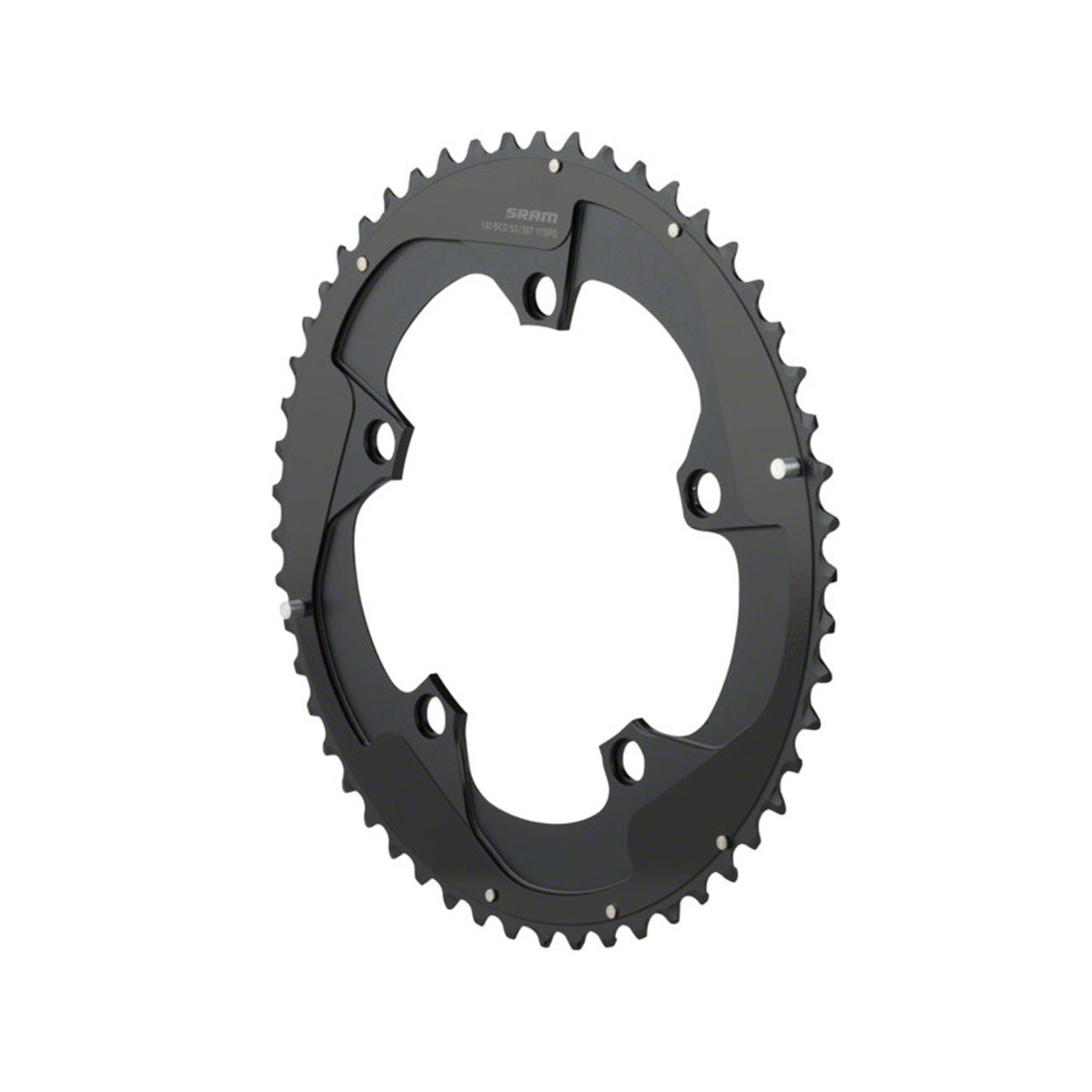 Plateau SRAM Red 53 Dents - BCD 130mm - Noir - Pour Vélo De Course - Neuf