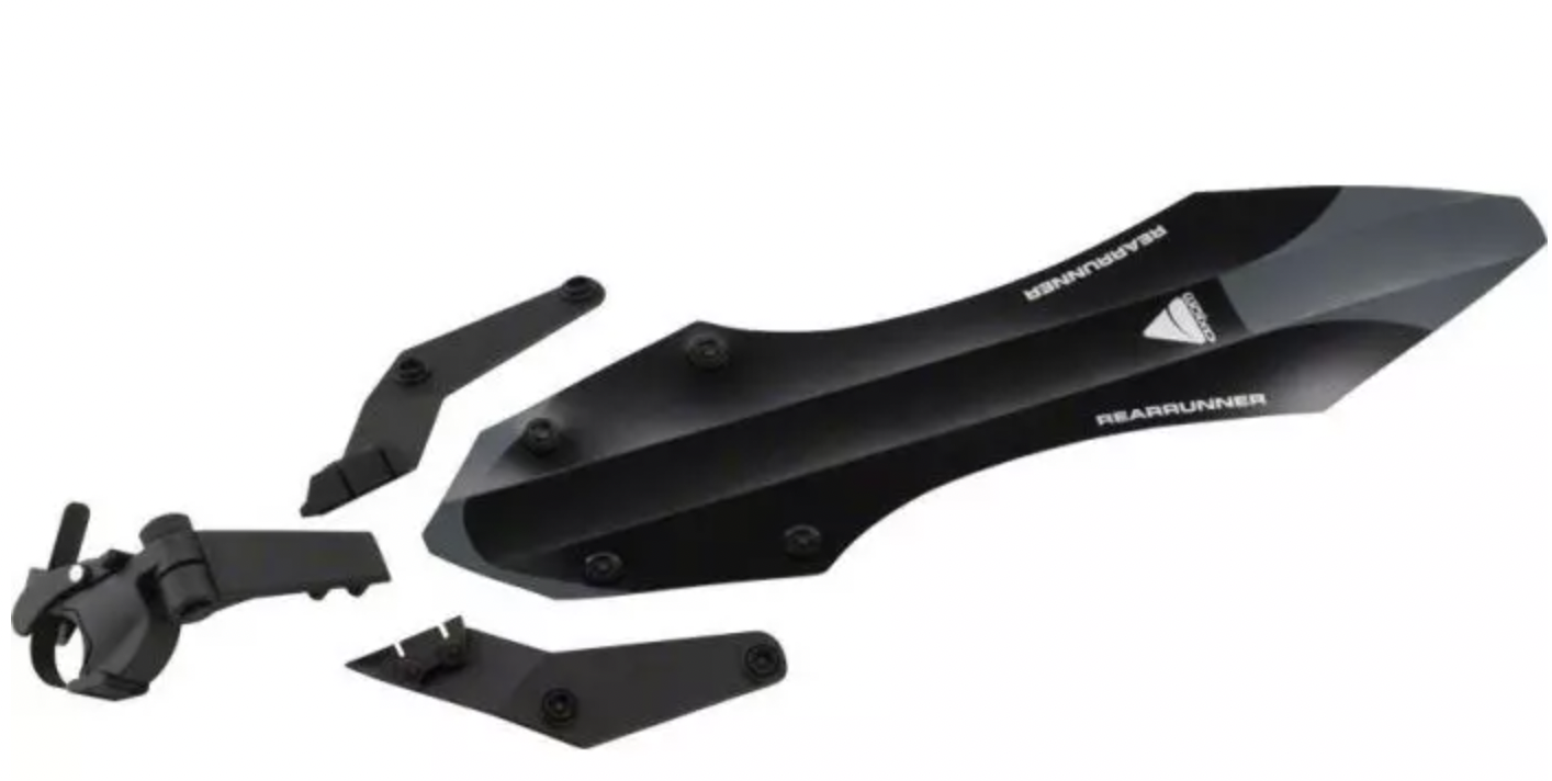 Axiom AXIOM RearRunner garde-boue arrière (roues de 26'', 27,5'', 29'' et 700c) Noir/Gris