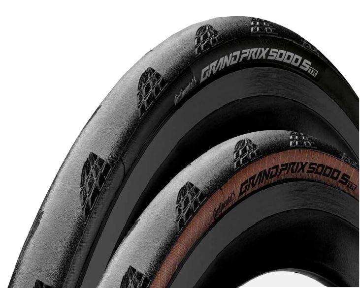 Continental CONTINENTAL Grand Prix 5000 S TR pneu de vélo de route (700 x 25c, 109 PSI) BlackChili Noir