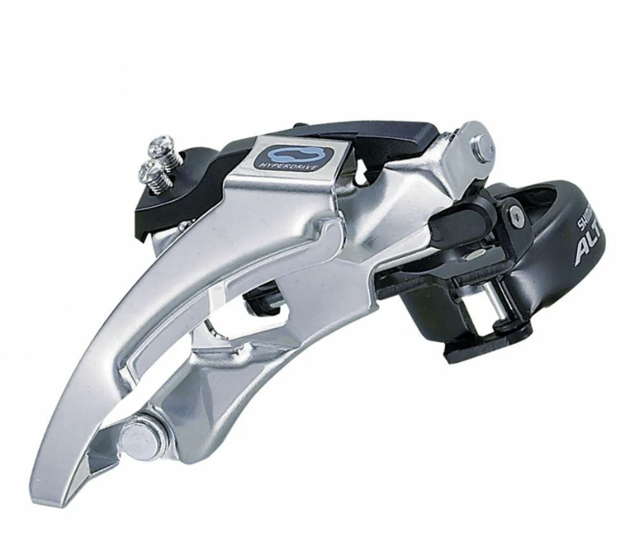 Support dérailleur avant SHIMANO alu XTR 9050 Di2 Direct Mount gris foncé