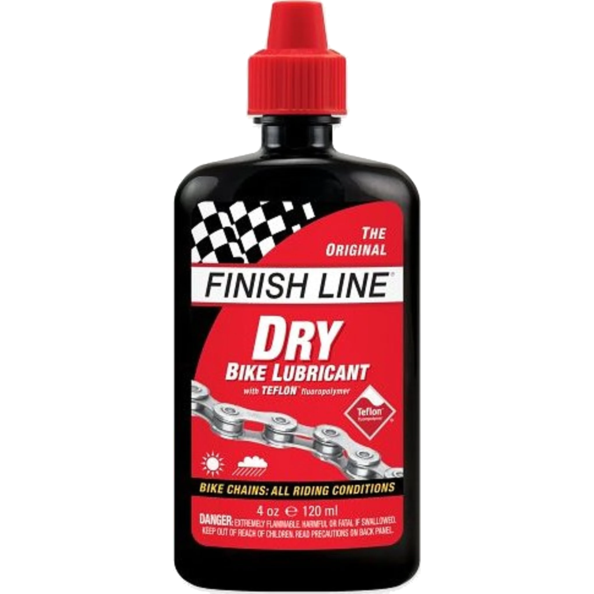 Finish Line FINISH LINE Lubrifiant Sec pour chaine (Dry) 120ml (4oz)