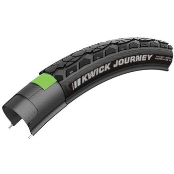 KENDA KENDA Kwick Journey pneu de vélo électrique (700 X 45c, 55 PSI) Noir bande réfléchissante