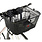 Axiom AXIOM Dual Function Panier avant pour animal Noir