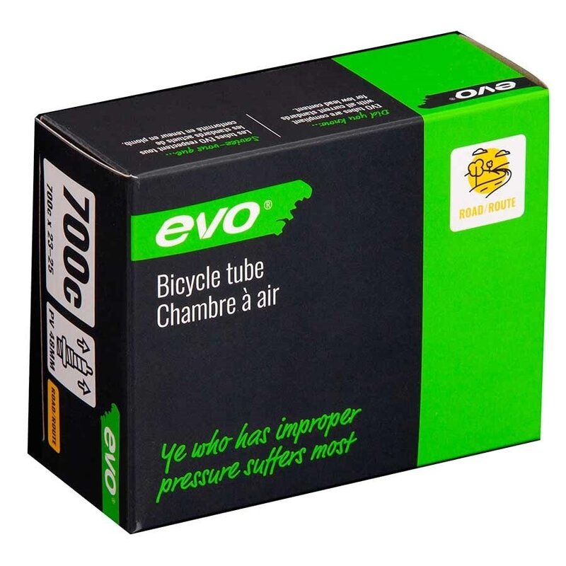 Evo EVO chambre à air Presta pour vélo de route (700 x 23-25c, 48 mm)