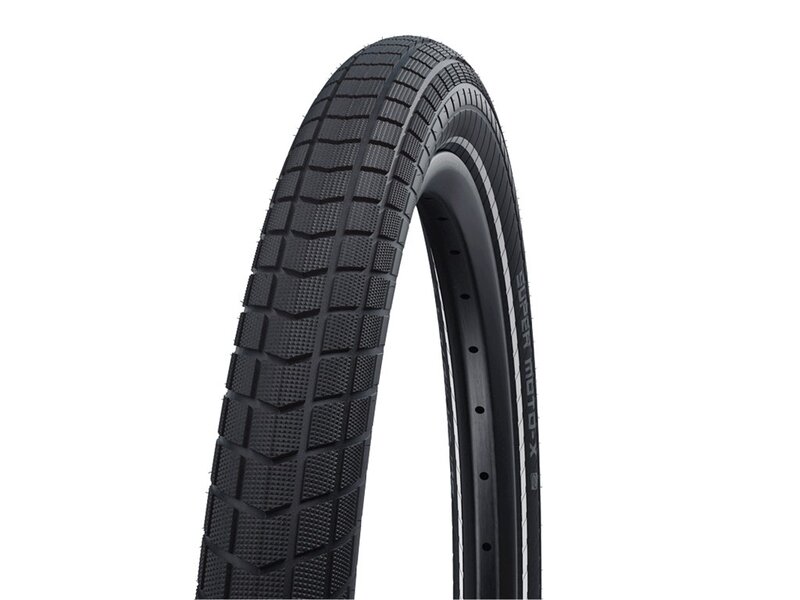 Schwalbe SCHWALBE Super Moto-X pneu de vélo hybride (27,5 x 2,40'') Rigide Tringle Dual GreenGuard SnakeSkin 67 TPI Noir