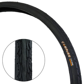 DAMCO DAMCO B882 pneu de vélo de route  (700 x 35c, 27 TPI) tringle rigide Noir