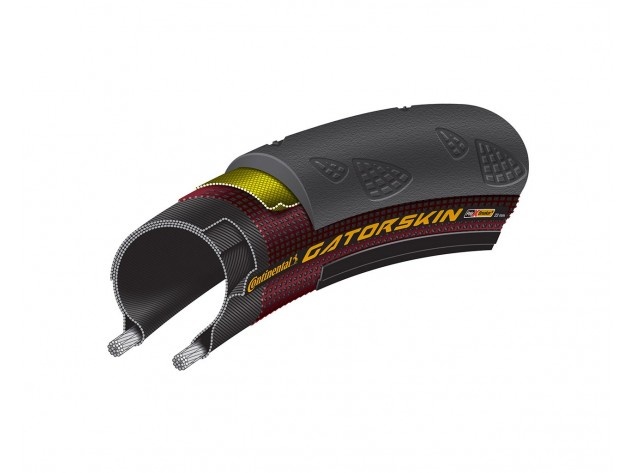 Continental CONTINENTAL Gatorskin pneu de vélo de route (700 x 25c) Duraskin Pliable