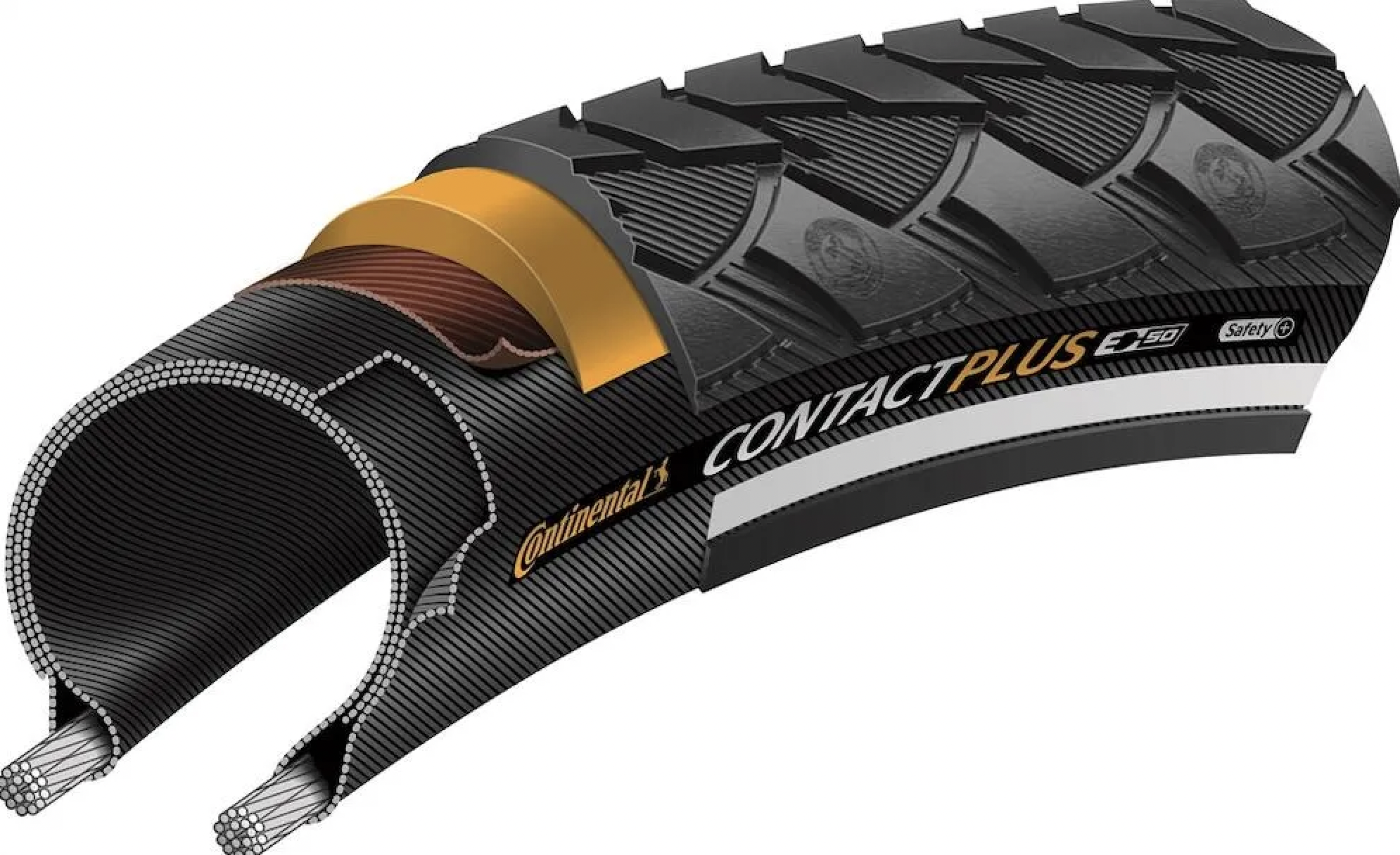 Continental CONTINENTAL Contact Plus pneu de vélo hybride 700 x 42