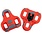 Look LOOK Kéo Grip 9° cales pour vélo de route avec grip Rouge