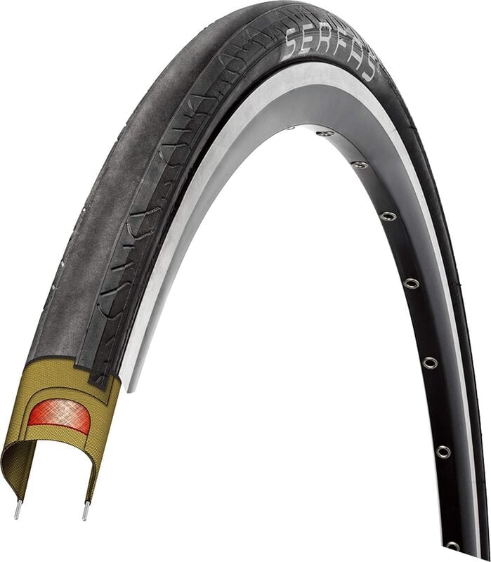 Serfas SERFAS Seca pneu de vélo de route (700 x 23ac) FPS Noir/Gris