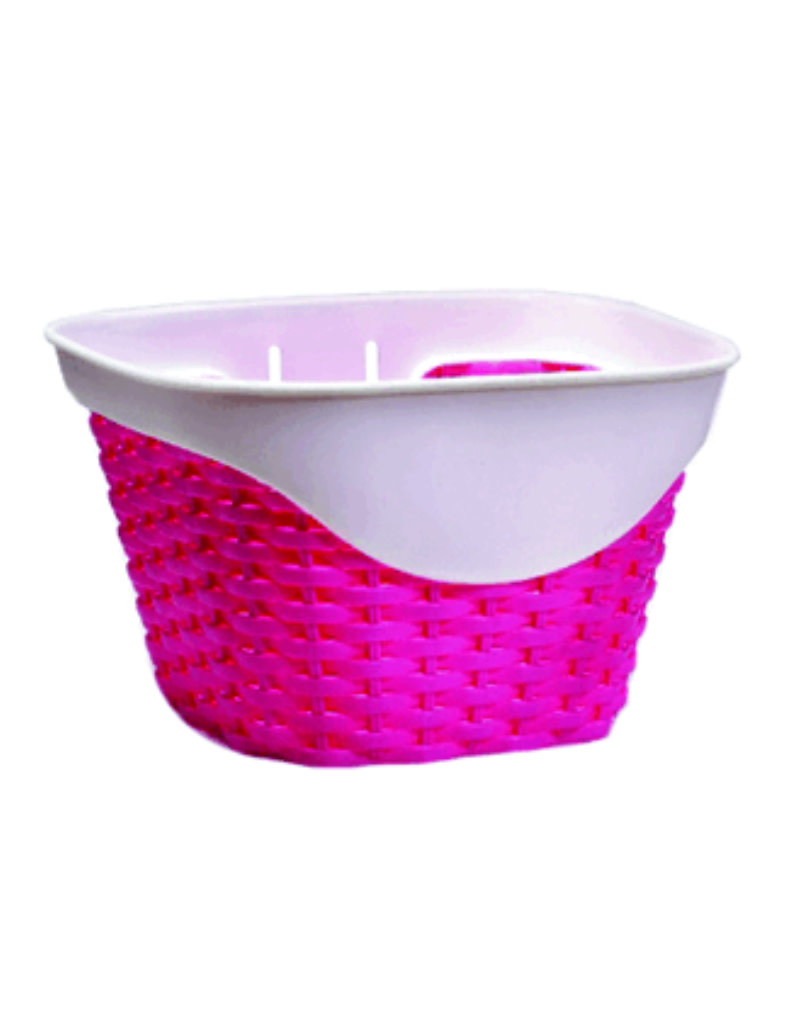 49N 49N Panier pour Guidon vélo d'enfant Rose/Blanc