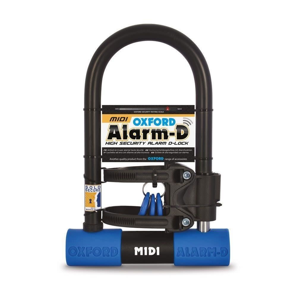 Oxford OXFORD Alarm-D Midi cadenas en U avec alarme intégré
