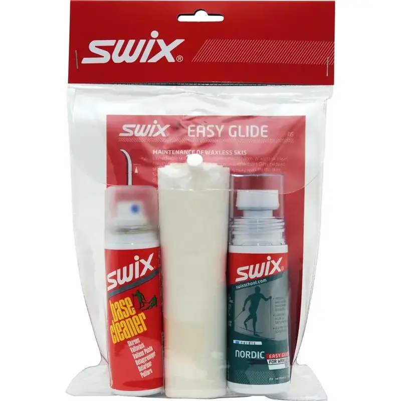 Swix SWIX Trousse d'entretien de skis sans fartage (inclus Easy Glide, Nettoyant de base et Fiberlene)