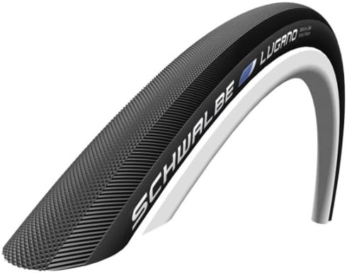 Schwalbe SCHWALBE Lugano II pneu de vélo de route (700 x 23c) Noir