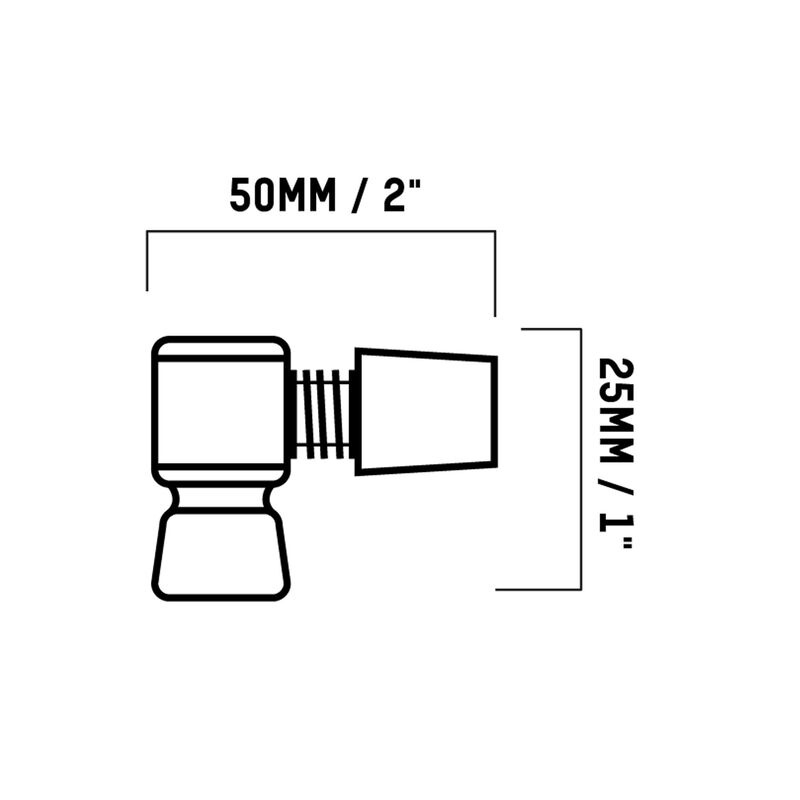 Blackburn BLACKBURN Wayside CO2 mini-pompe embout de cartouche avec tête de gonflage à visser