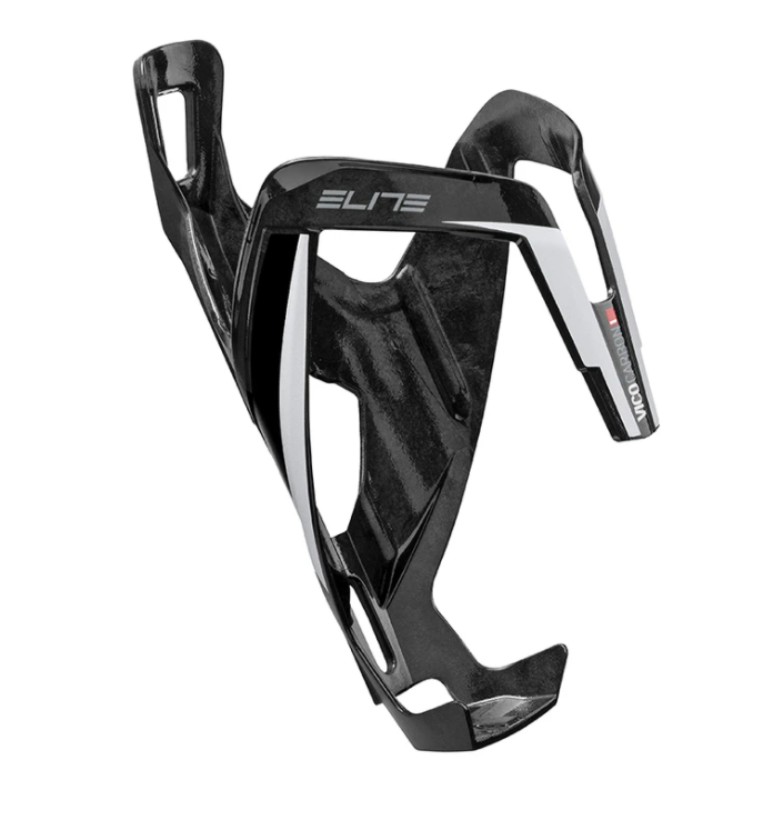 ELITE ELITE Vico Carbon porte-gourde Noir Lustré / Graphiques Blanc