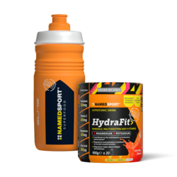 Named Sport NAMEDSPORT Hydrafit 400g avec bouteille 500ml Orange sanguine