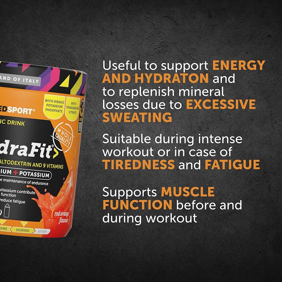 Named Sport NAMEDSPORT Hydrafit 400g avec bouteille 500ml Orange sanguine
